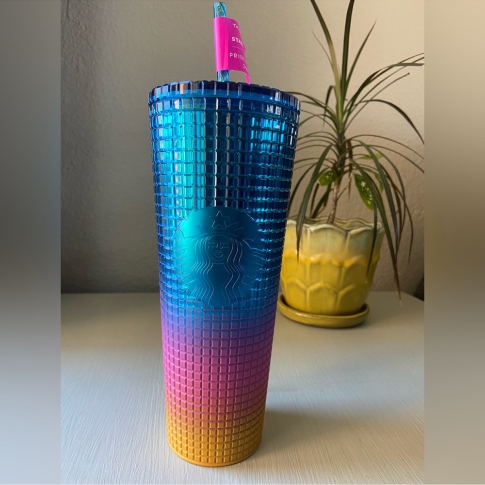 NEW 2023 LE Starbucks X Tim Singleton Pride Grid Gradient Ombre Tumbler